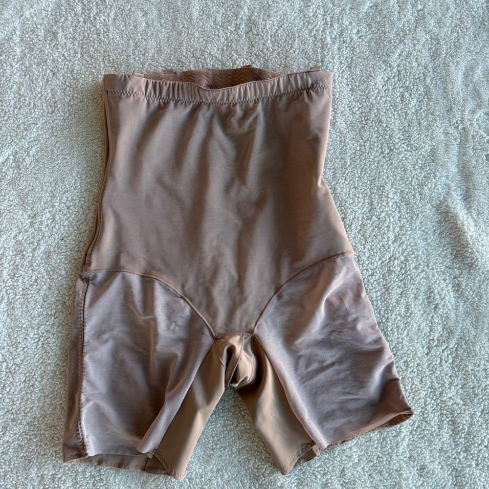 Honeylove SuperPower Short High Waisted‎ Shapewear Sand Tan Women's Size L